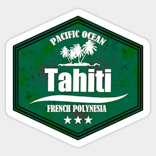 TAHITI Pacific Ocean Emblem Sticker